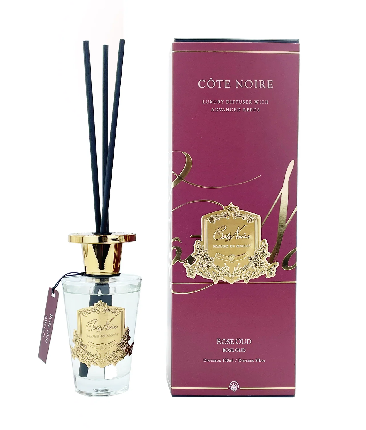 COTE NOIRE MĀJAS AROMĀTS - Rose Oud - Gold 150ml